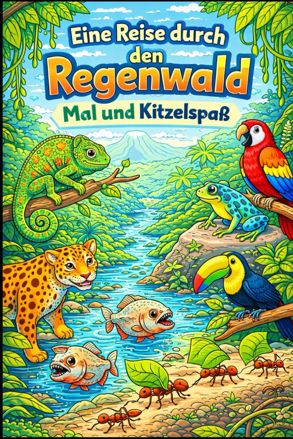 Eine Reise in den Regenwald: Mal und Kritzelspaß