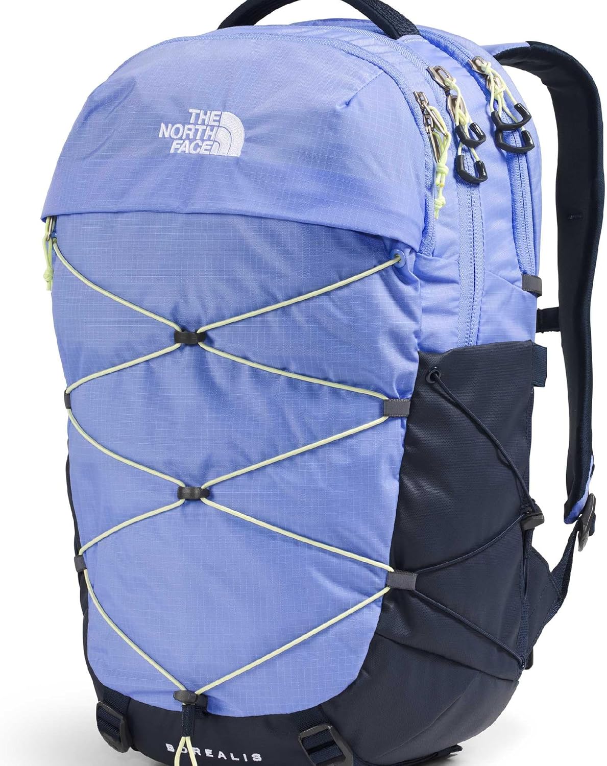 The North Face Women's Borealis Commuter Laptop Backpack - Everyday Travel Bag, Laptop Sleeve, Reflective Details, Periwinkle Glow/Summit Navy/Lemon Mist, One Size