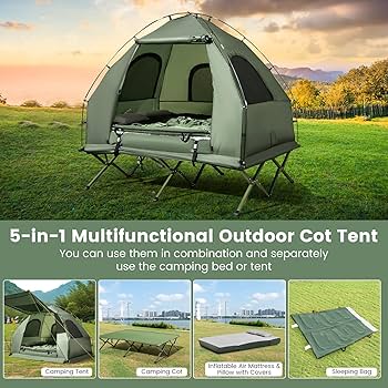 Amazon | S AFSTAR (エスエーフスター) 2人用テントコット 5イン1
