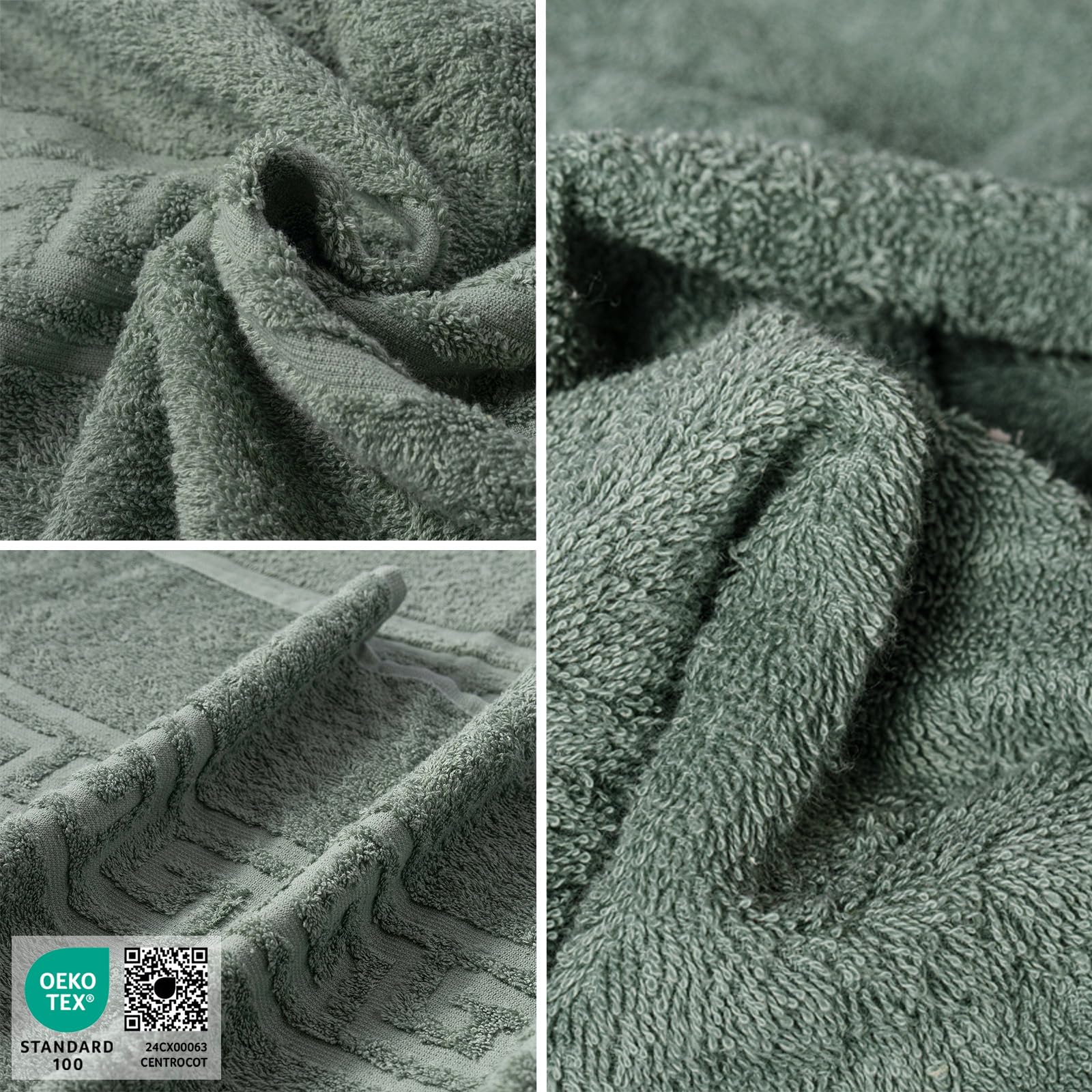 nice homeit Set 2 Asciugamano da Bagno grandi 100x150 cm – Extra Large Telo Bagno in 100% Cotone Filato ad Anello – Extra Morbido e Assorbente. MADE IN ITALY