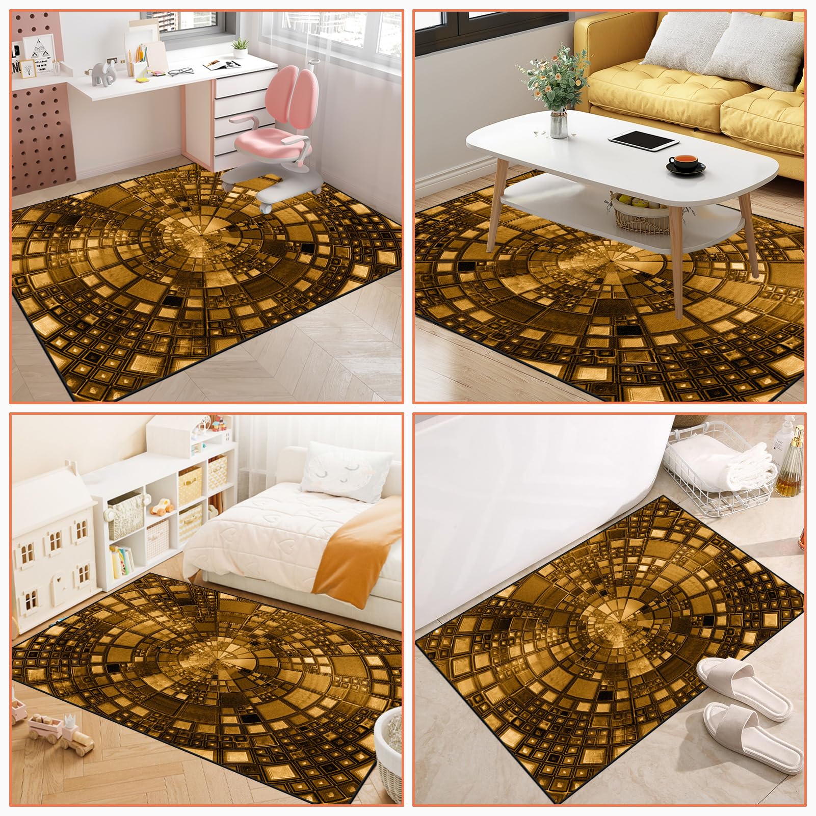 Tappeto Sedia Gaming Tappeto Salvapavimento Antiscivolo Protettore del Pavimento Antigraffio Tappeto per Sedia con Ruote Tappeto per Sedia da Ufficio per Pavimenti Duri Parquet Laminato 70 x 100 cm