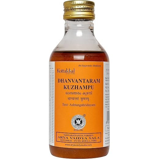 Kottakkal Dhanvantaram Kuzhampu 200ml Herbal Enrichment