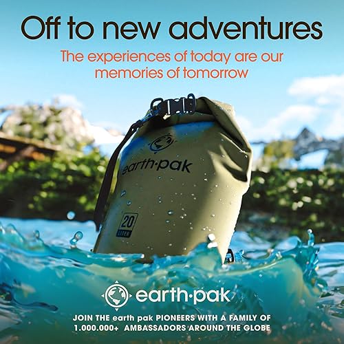 Miniatura 9 de Earth Pak - Bolsa seca impermeable - Bolsa de compresión seca enrollable que mantiene el equipo seco para kayak playa rafting canotaje senderismo