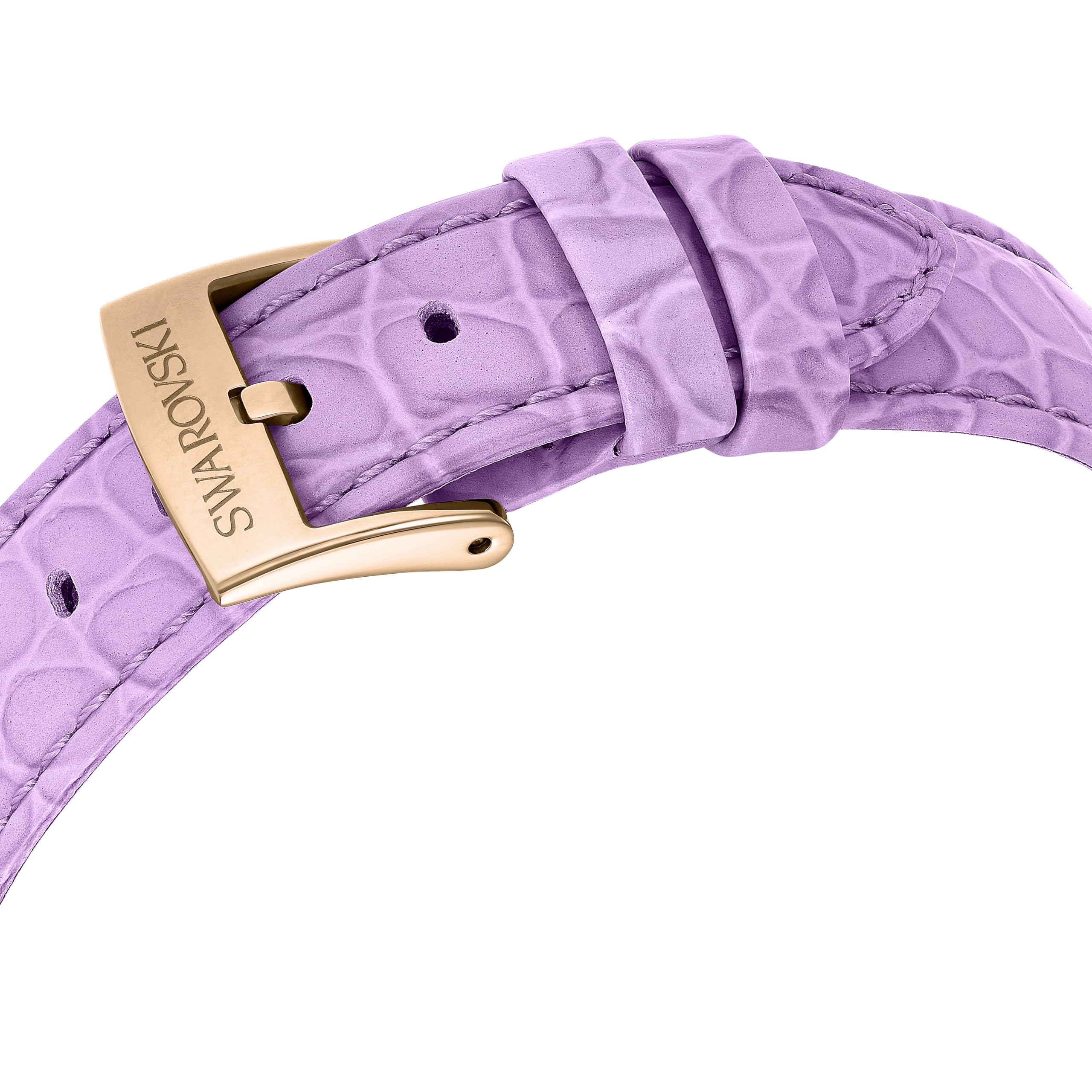 Swarovski Octea Chrono Kollektion Uhr, Swiss Made Chronograph mit Roségold-Finish und Lederarmband