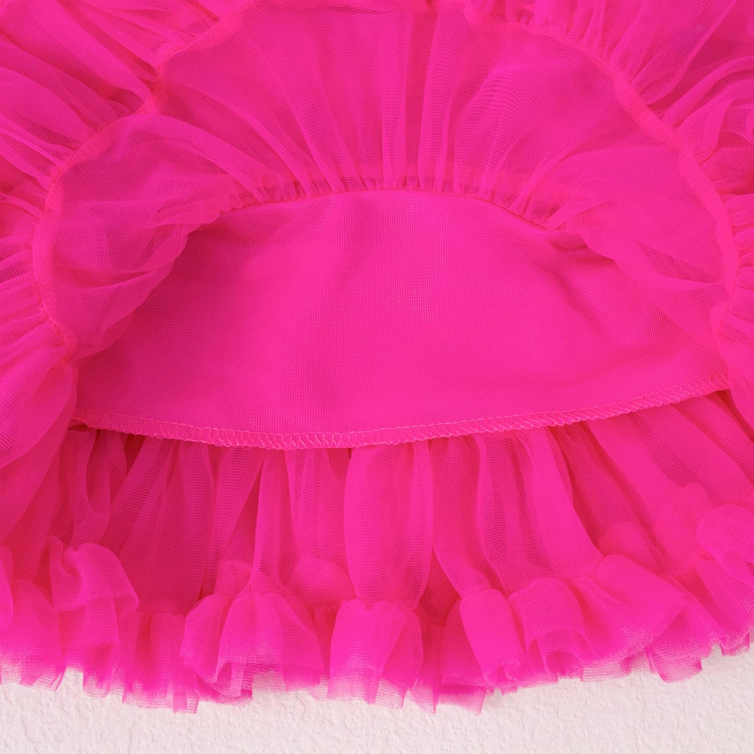 Magic Park 2-4T Toddler Girl Tutu Skirt Kid Tulle Skirts Birthday Holiday Party Girls Ruffle Short Skirt - Image 6