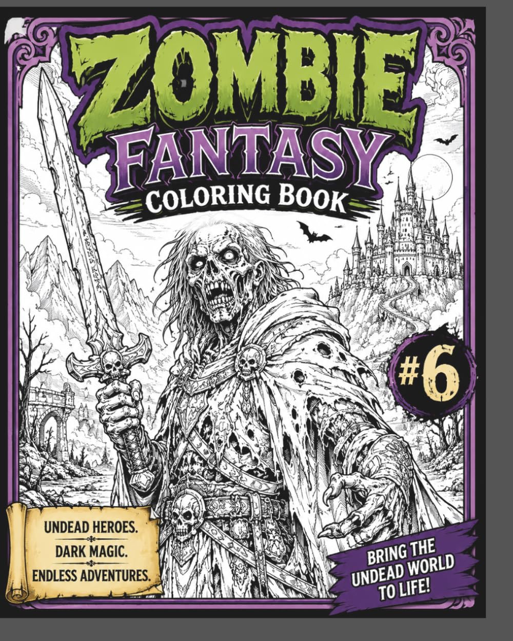 Fantasy, Shades of the undead: coloring book (Fantasy, The enchanted Dragon Realm)