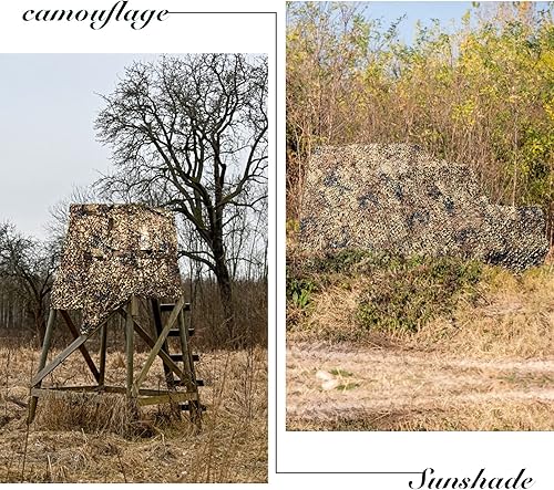 Vista 55 de GRVCN Red de camuflaje de camuflaje, rollo a granel, redes de malla para cazar, disparar a ciegas, decoraciones de fiesta temática militar