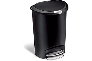 simplehuman Semi-Round Kitchen Step Trash Can
