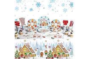 Merry Christmas Party Gingerbread Set