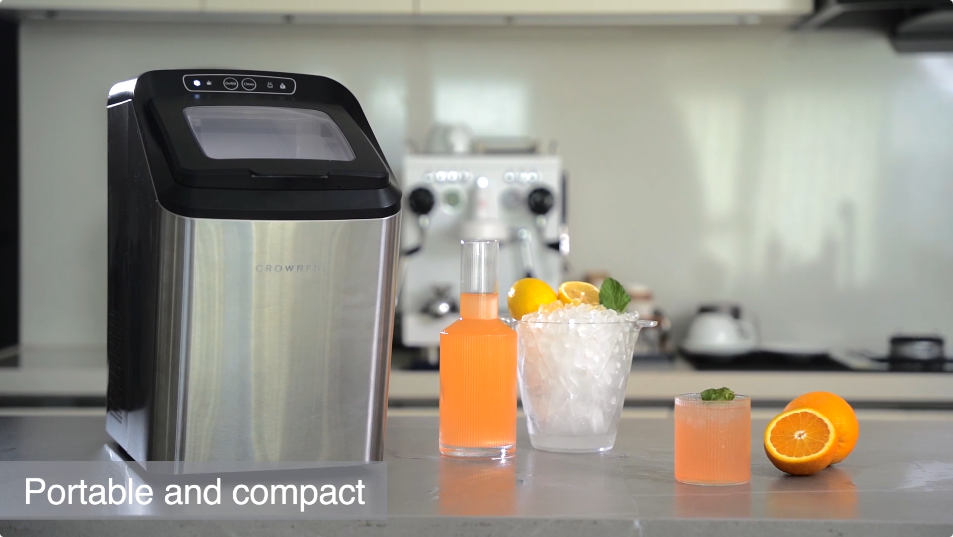 Amazon.com: CROWNFUL Nugget Ice Maker Countertop, Makes 26lbs
