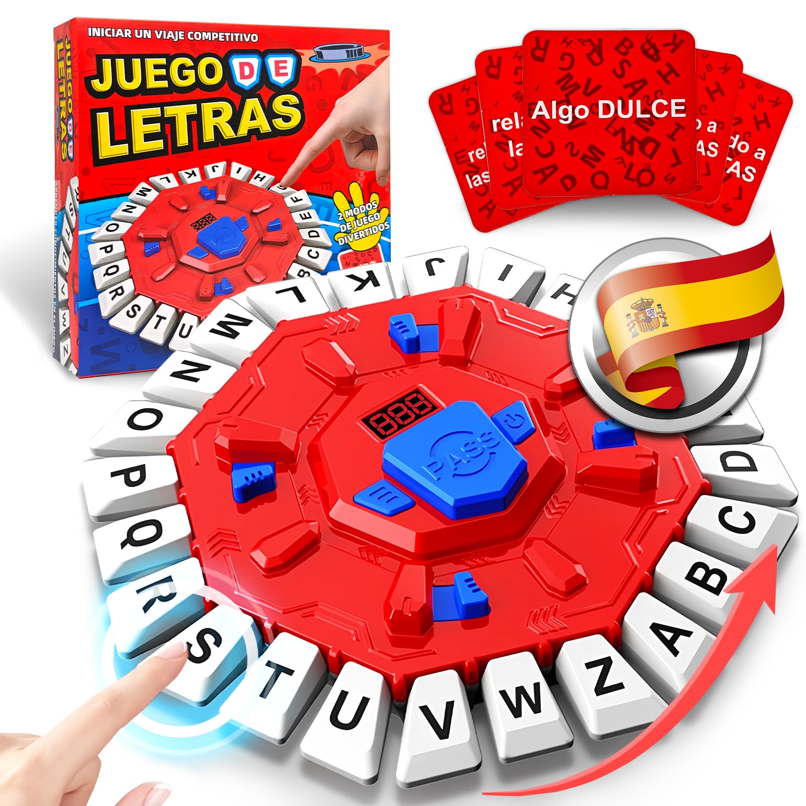 RoserRose Juego de Mesa en Español, Juego de Palabras, 2 Modos de Juego, 35 Tarjetas (140 Categorías), Portátil y Educativo, Ideal para Familias y Fiestas (A)