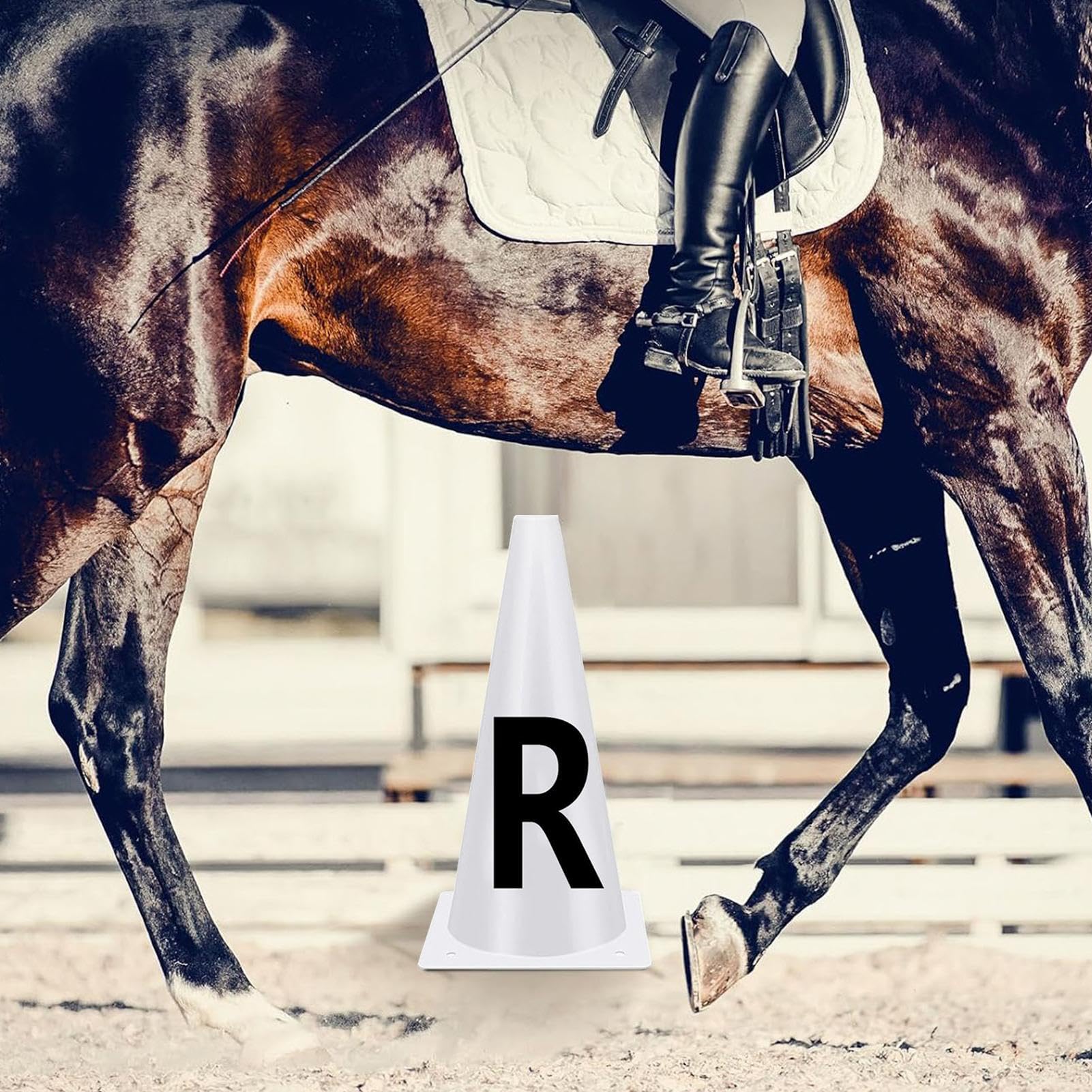 Lettere di Dressage - 23 cm Coni di Dressage, Coni di Lettere, Lettere per Carriere di Dressage Coni Lettere Dressage Equitazione, Coni di Allenamento Sportivo Impilabili,