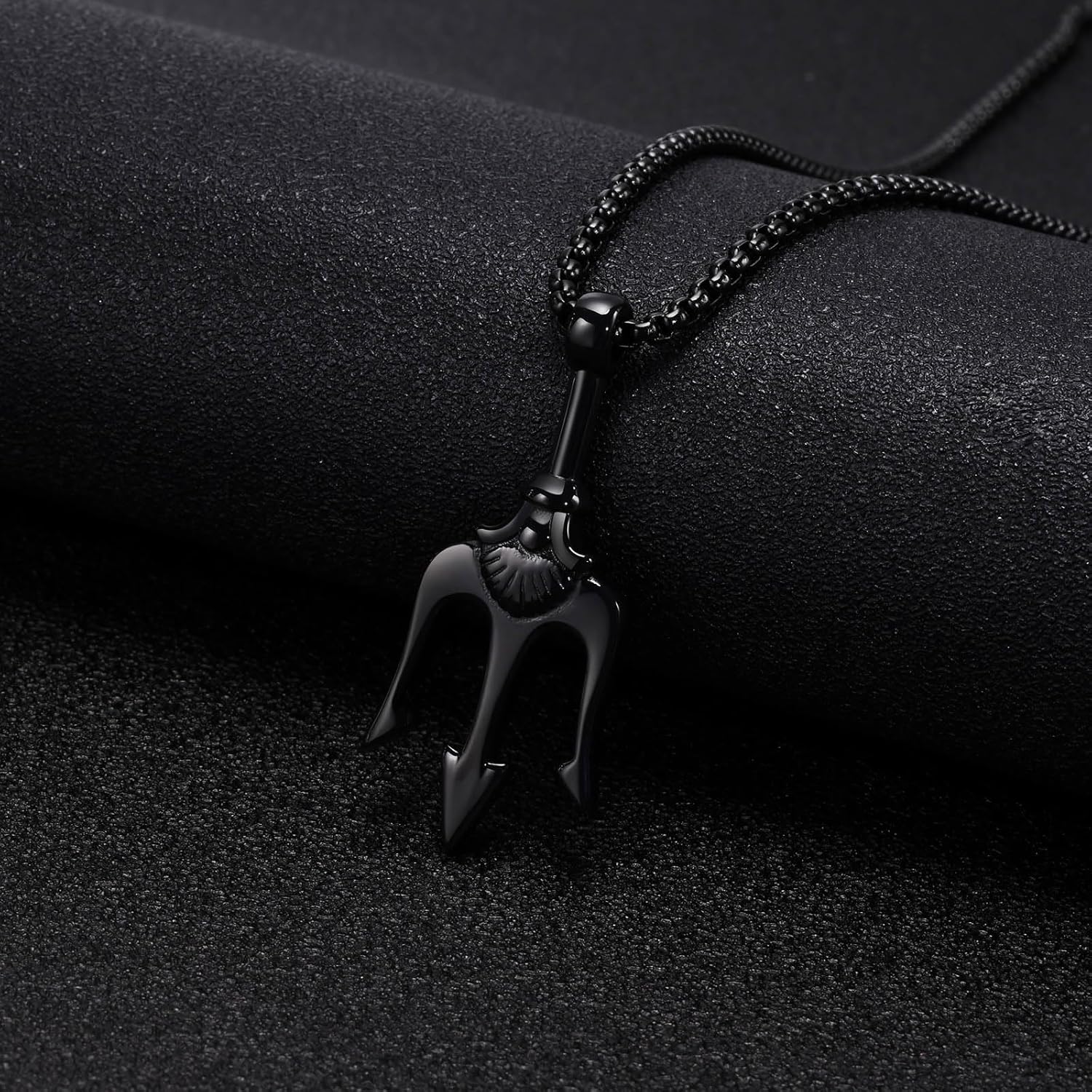 Hisatan Poseidon Trident Pendant Stainless Steel Ancient Greece Amulet Necklace for Men, Gift for Sailor - Image 5