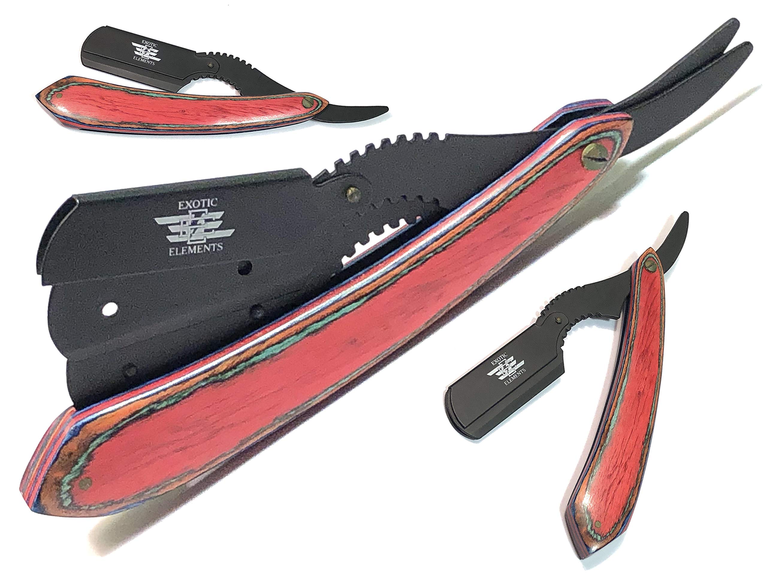 Pro Straight edge barber razor shaving folding knife cut throat shavette