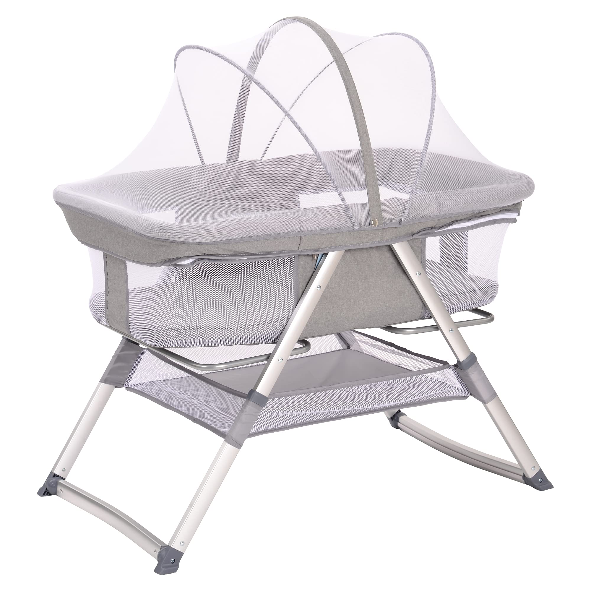 Amazon.co.jp: ベビーベッド 折りたたみ ゆりかご 3in1 持ち運び  