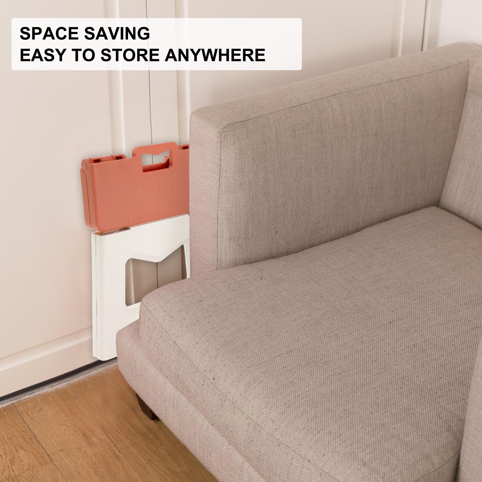 Sgabello Pieghevole Portatile Medio Blu: Scala Multiuso Antiscivolo Per Casa Con Capacità 100kg - 5