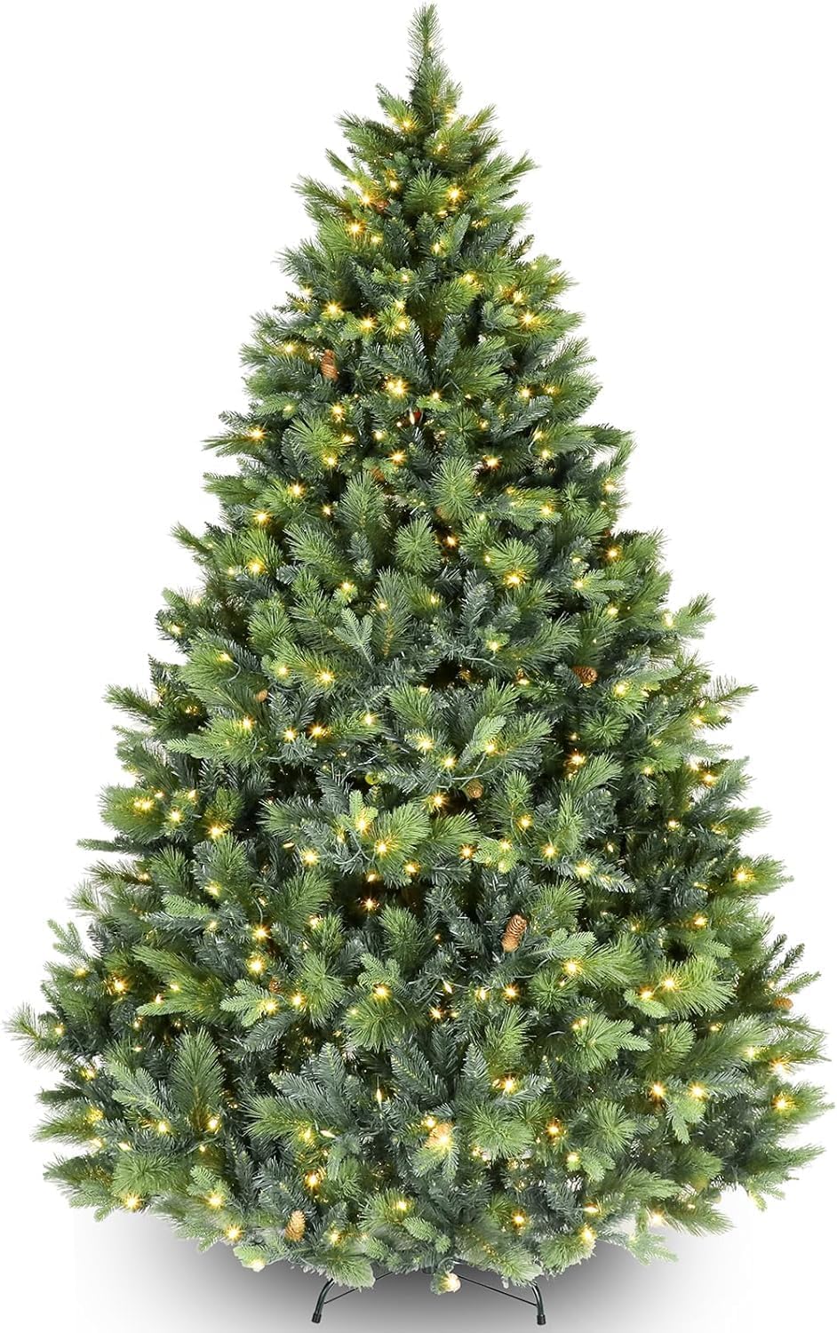 Hykolity 9 ft Prelit Christmas Tree, Artificial Christmas