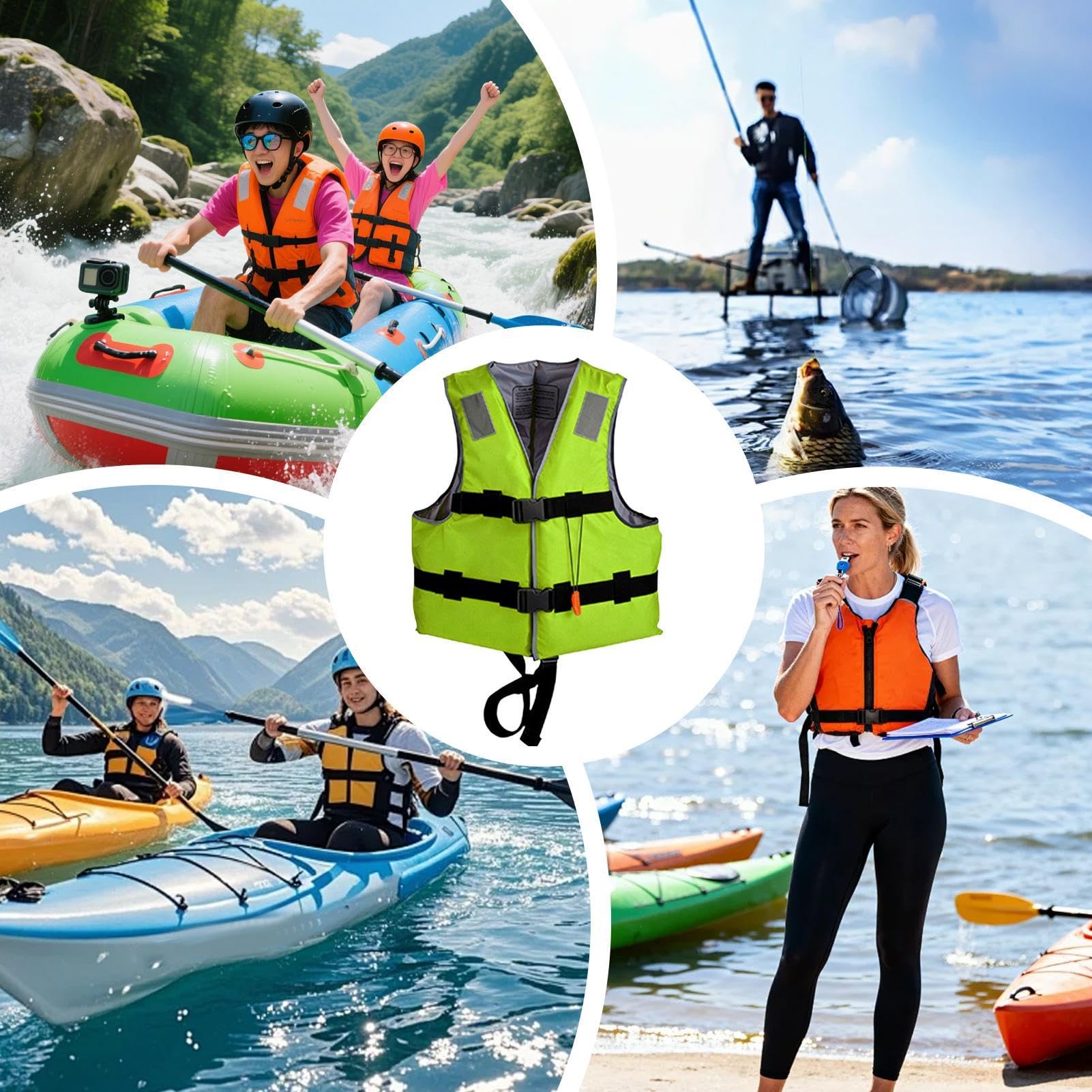 Kamizelka pływacka dla dorosłych, kurtka wodna, kurtka pływająca, do raftingu, jeziora, rzeki, żeglarstwa, surfingu, paddleboardingu, kajakarstwa, wędkowania