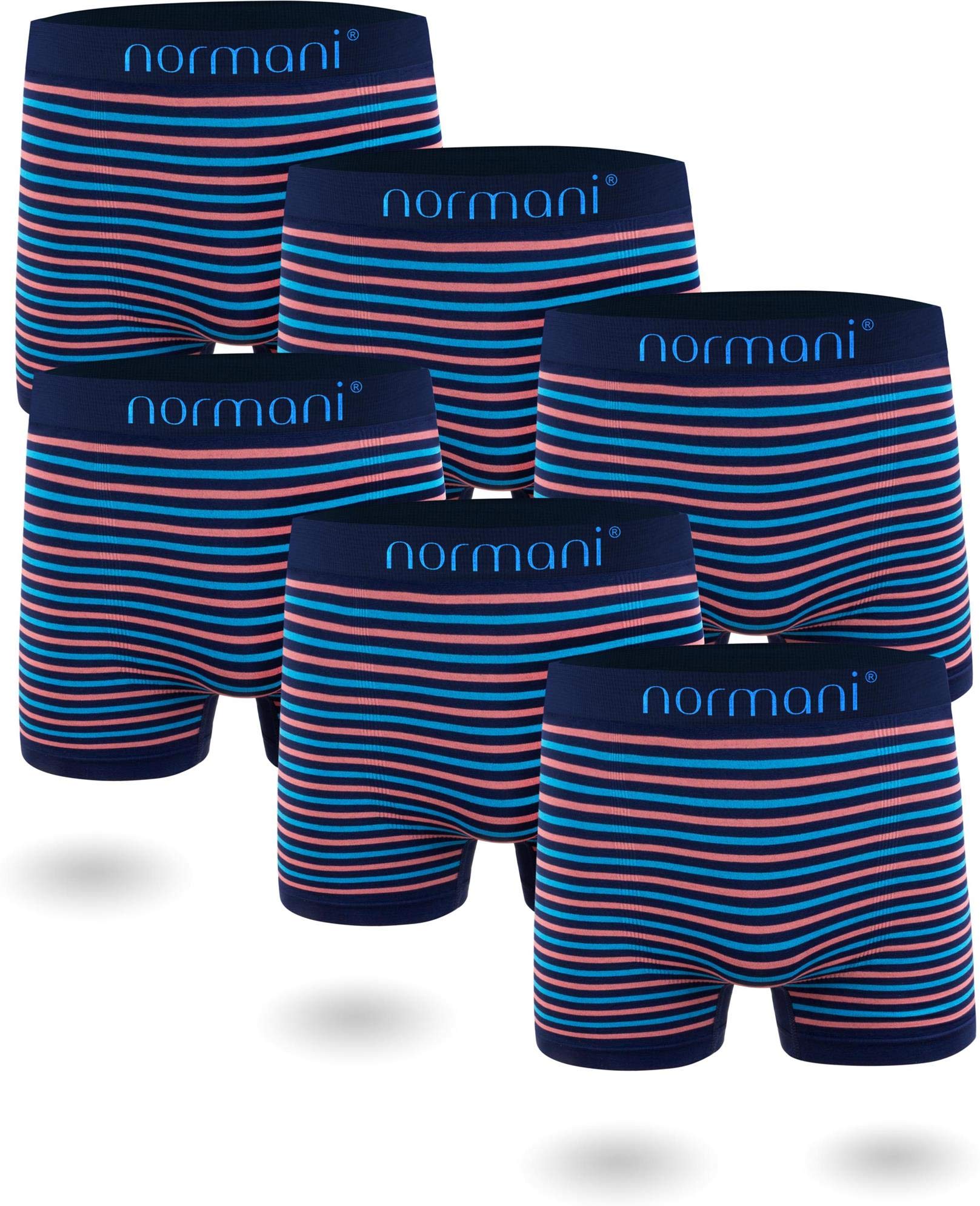 normani 6 oder 12 Mikrofaser-Unterhosen für Herren | atmungsaktive Sport-Funktions-Unterwäsche | Boxershorts | Retroshorts für Männer (Gr. S-3XL)