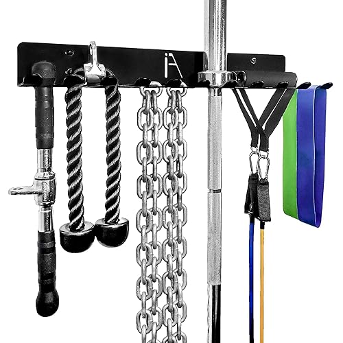 IRON AMERICAN USA Omega Beast Gym Storage Rack 11-Hook Heavy-Duty