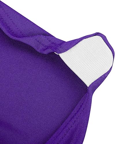 Vista 133 de Funda de silla Peomeise plegable, de elastano para banquete de boda, comedor, evento. Blanco