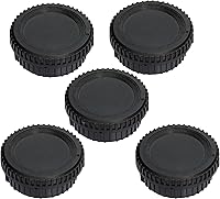 Vista 11 de Fotasy RBC2 2 x cubiertas de lente traseras y set de tapas con gamuza de limpieza para Canon EOS DSLR (negro)