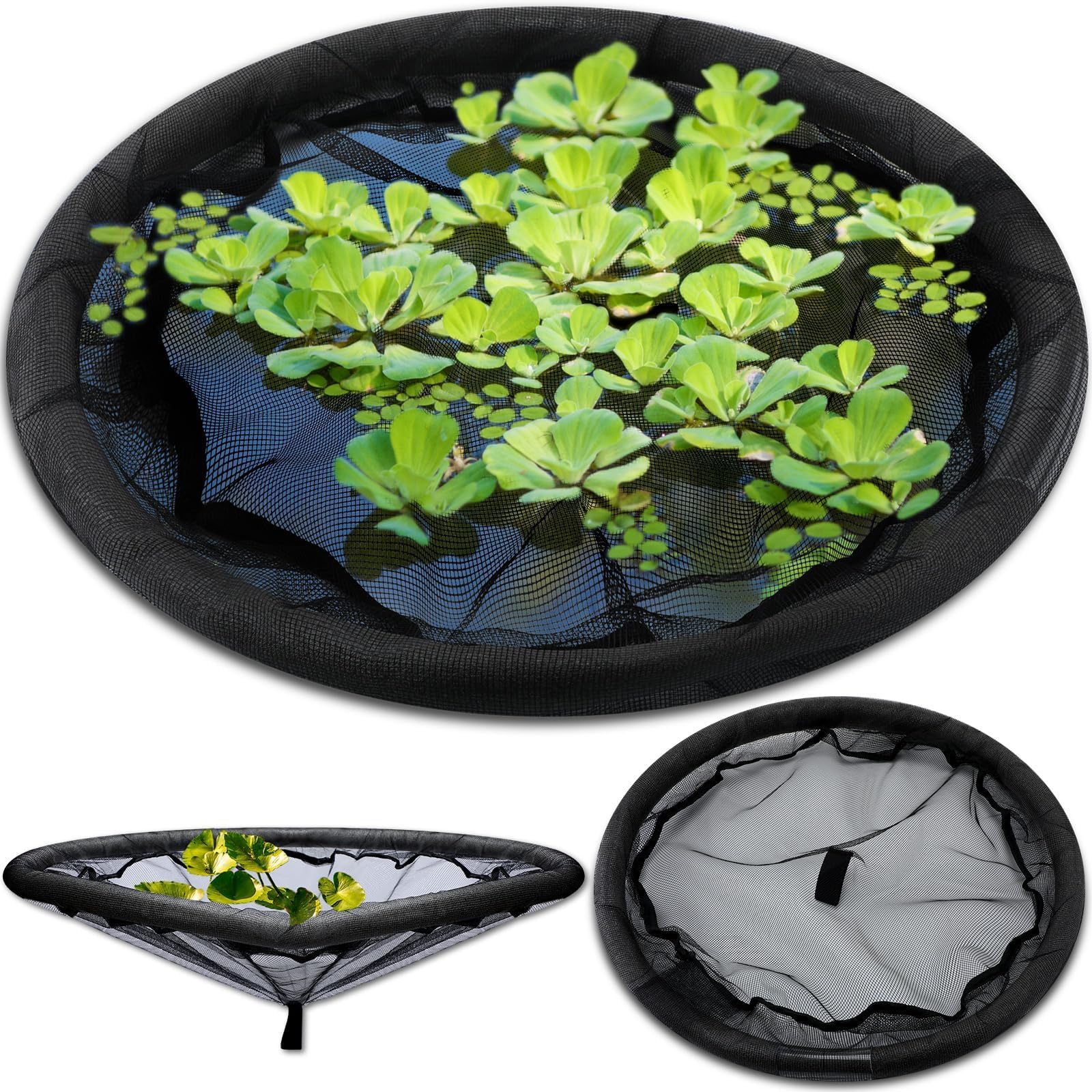 Pond Netting for Fish Barrier Floating Island Plant Protector,Floating Flora Fish Barrier,for Pond Protects Your Floating Plants (80cm)