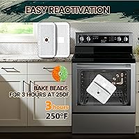 Vista 4 de moisture absorbers for storage,40g desiccant caniters and silica gel dehumidifier bags (40 Gram, 2 PACK)