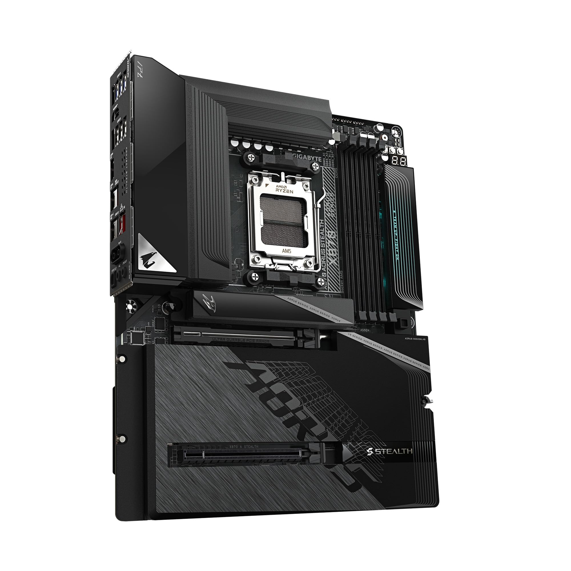 Amazon | GIGABYTE X870 AORUS ステルス AMD AM5 ATX マザーボード