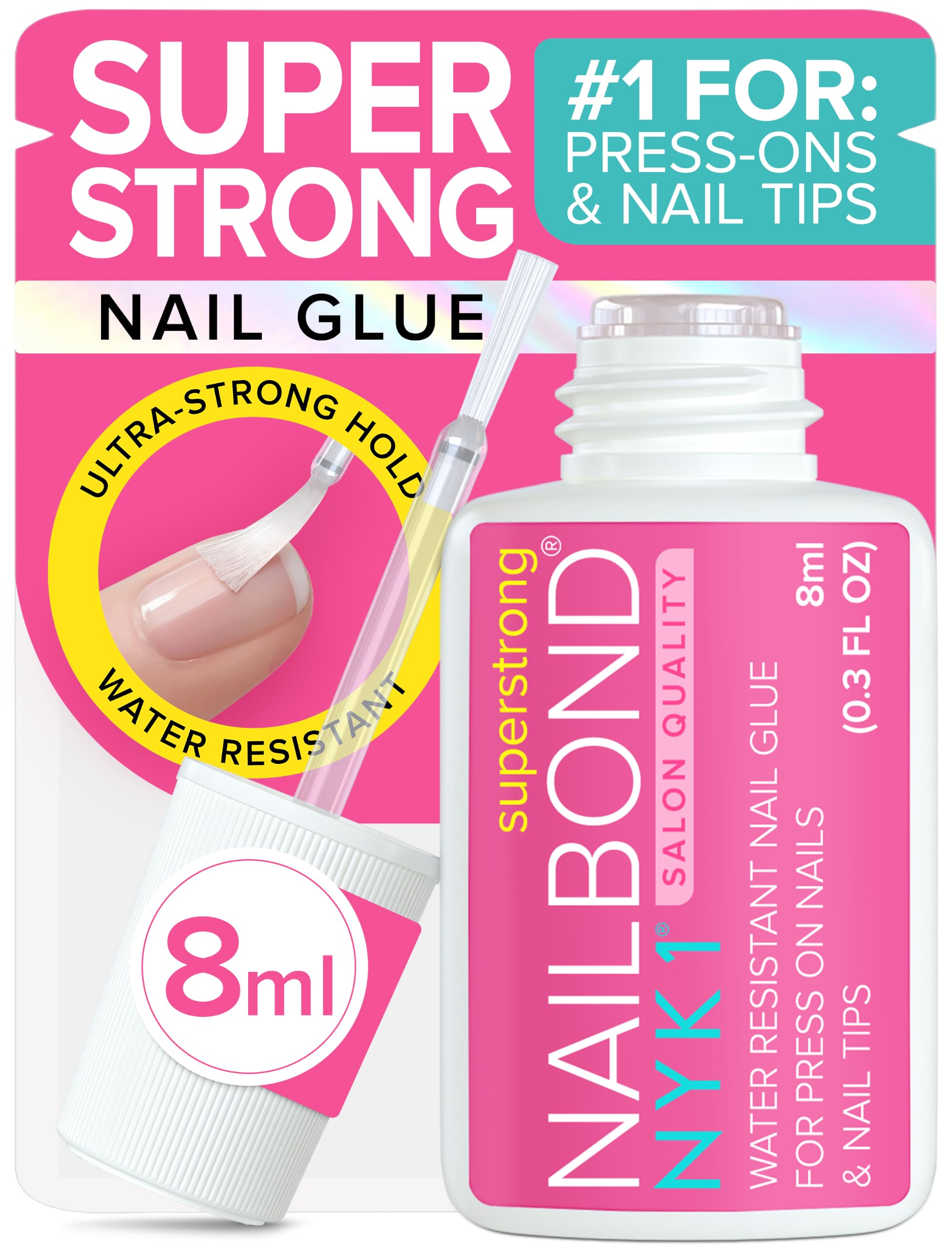 NYK1 Nail Glue: Super Strong & Quick Dry -1 NYK1 Nail Glue: Super Strong & Quick Dry -1