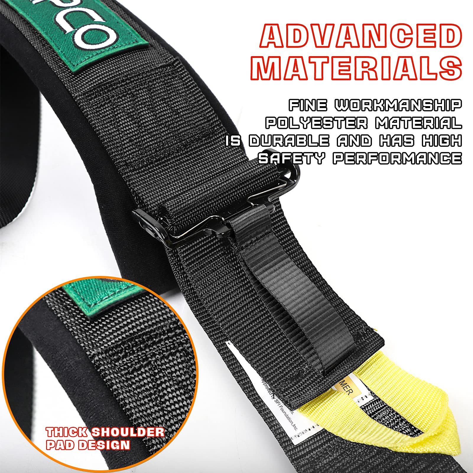 Buy DING.PAI 5 Point Racing Harness Seat Belt Market Bucket Seats