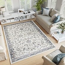 TAPISO Dubai Tappeto Tradizionale Pelo Corto Soggiorno Design Classico Motivo Floreale Ornamenti Tonalità Crema Grigio Salotto Sala Camera Ufficio Oeko-Tex 140 x 200 cm