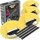 Mouse Trap Bucket- 5 Gallon Bucket Lid Mouse Rat Trap 4 Pack - Automatic Reset Flip and Slide Mouse Trap - Humane Mouse Rat Traps for Indoor Outdoor Use - Reusable Mouse Trap