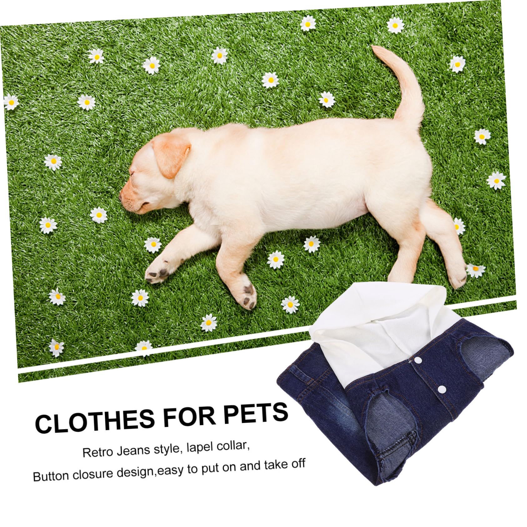 Beavorty Lot De 3 Gilets en Jean pour Chiens Et Chats Vêtements Tendance pour Animaux De Compagnie Bonnet Tricoté Taille XXL Vêtements Toutes Saisons pour Chiens