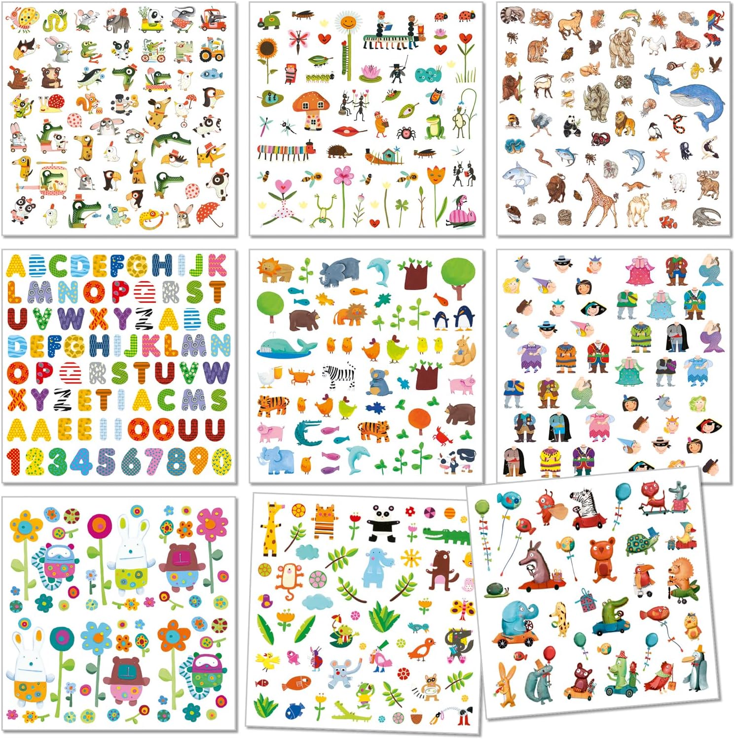 Djeco DJ08950 Stickers-1000 Stickers For Little Ones Novelty