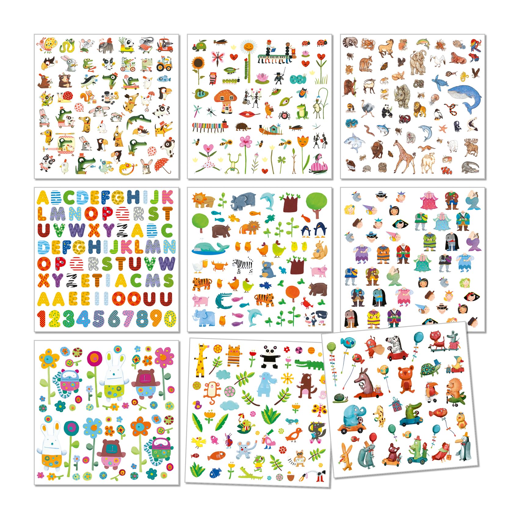Djeco - 1000 stickers for little ones, Mixed, Small - Image 2