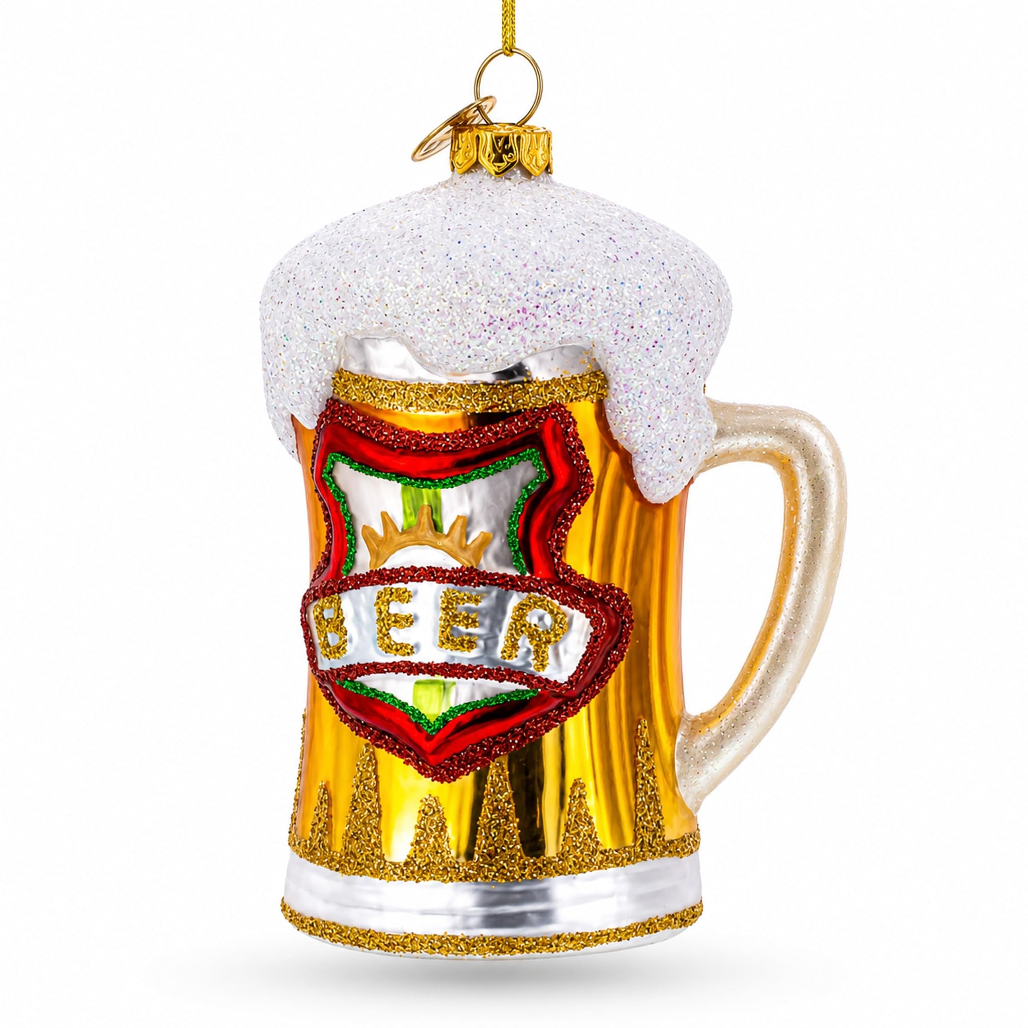 Amazon.co.jp: BestPysanky ビール スターン 吹きガラス クリスマス