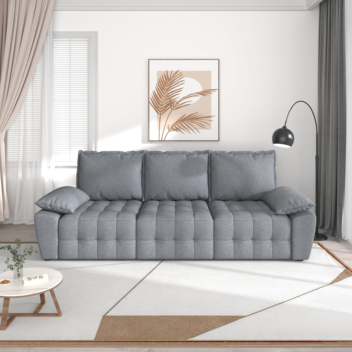 KYLE & KAY Convertible Sectional Sofa with Reversible