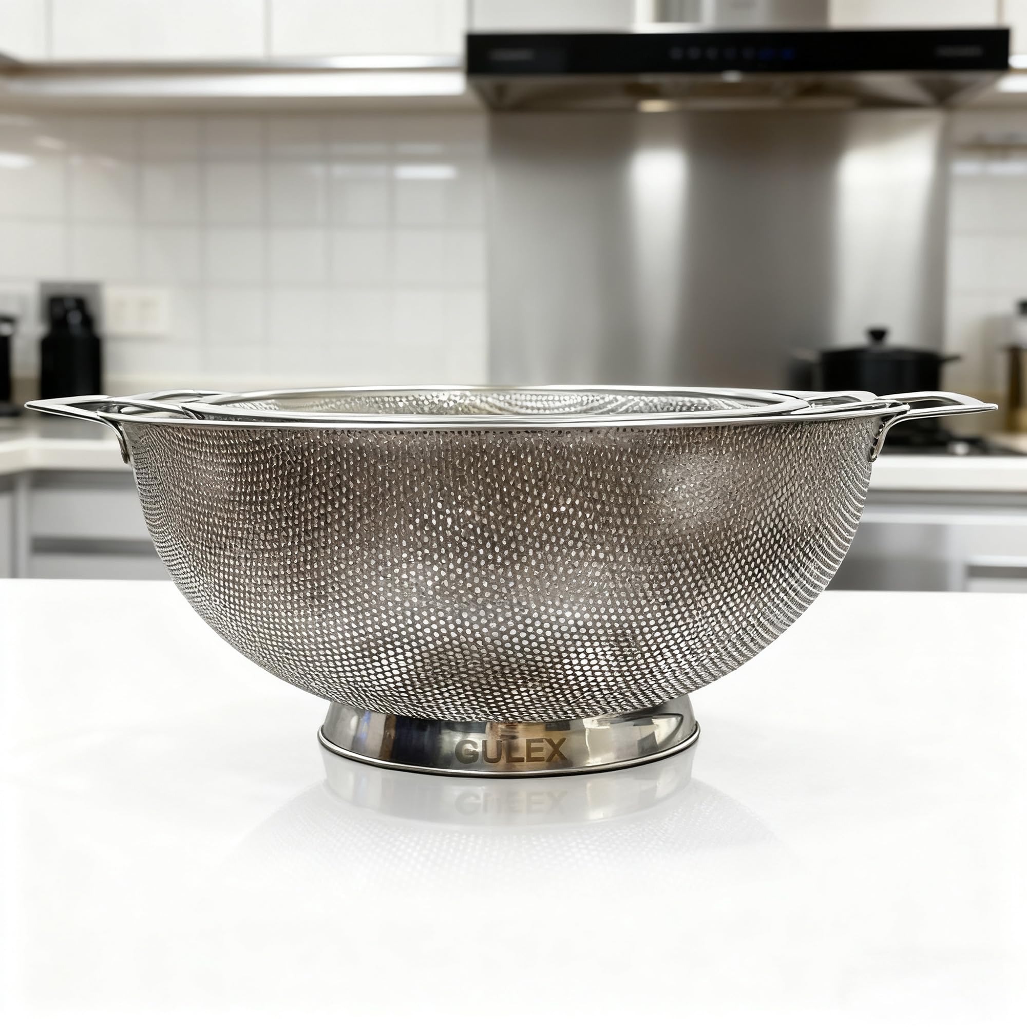 Scolapasta In Acciaio Inox Da 3 Litri - Colino Per Alimenti, Lavabile In Lavastoviglie, Pratico E Resistente - 2