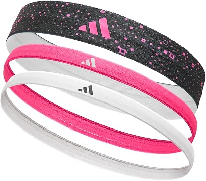 adidas Hairband Set - Two Thin, One Thick - Multiple Colors