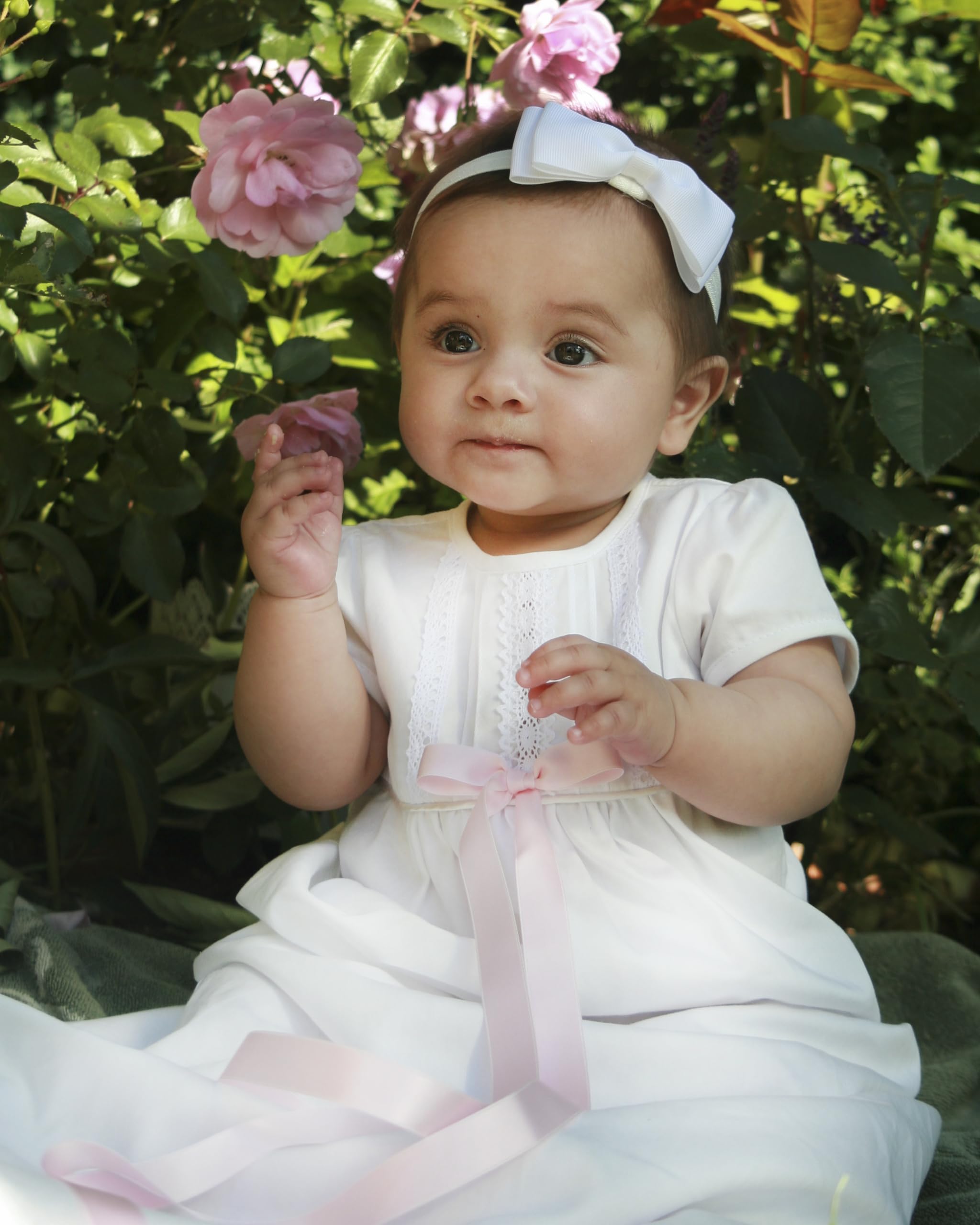 Taufkleider Mädchen Junge Weißem Baumwolle - Langes Taufkleid, Langarm, Taufmütze. Baby Taufkleidung 62 68 74 80 86