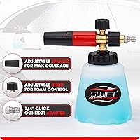 Vista 4 de Cañón de Espuma Premium Swift para Lavadora a Presión – Rociador de Espuma de Servicio Pesado para Lavado de Autos Conector Rápido de ¼ de Pulgada