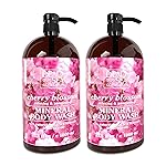 Dead Sea Collection Cherry Body Wash for Women and Men - with Pure Dead Sea Minerals and Cherry Seeds Oil - Cleanses and Moisturizes Skin - Pack of 2 (67.6 fl. oz)