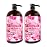 Dead Sea Collection Cherry Body Wash for Women and Men - with Pure Dead Sea Minerals and Cherry Seeds Oil - Cleanses and Moisturizes Skin - Pack of 2 (67.6 fl. oz)
