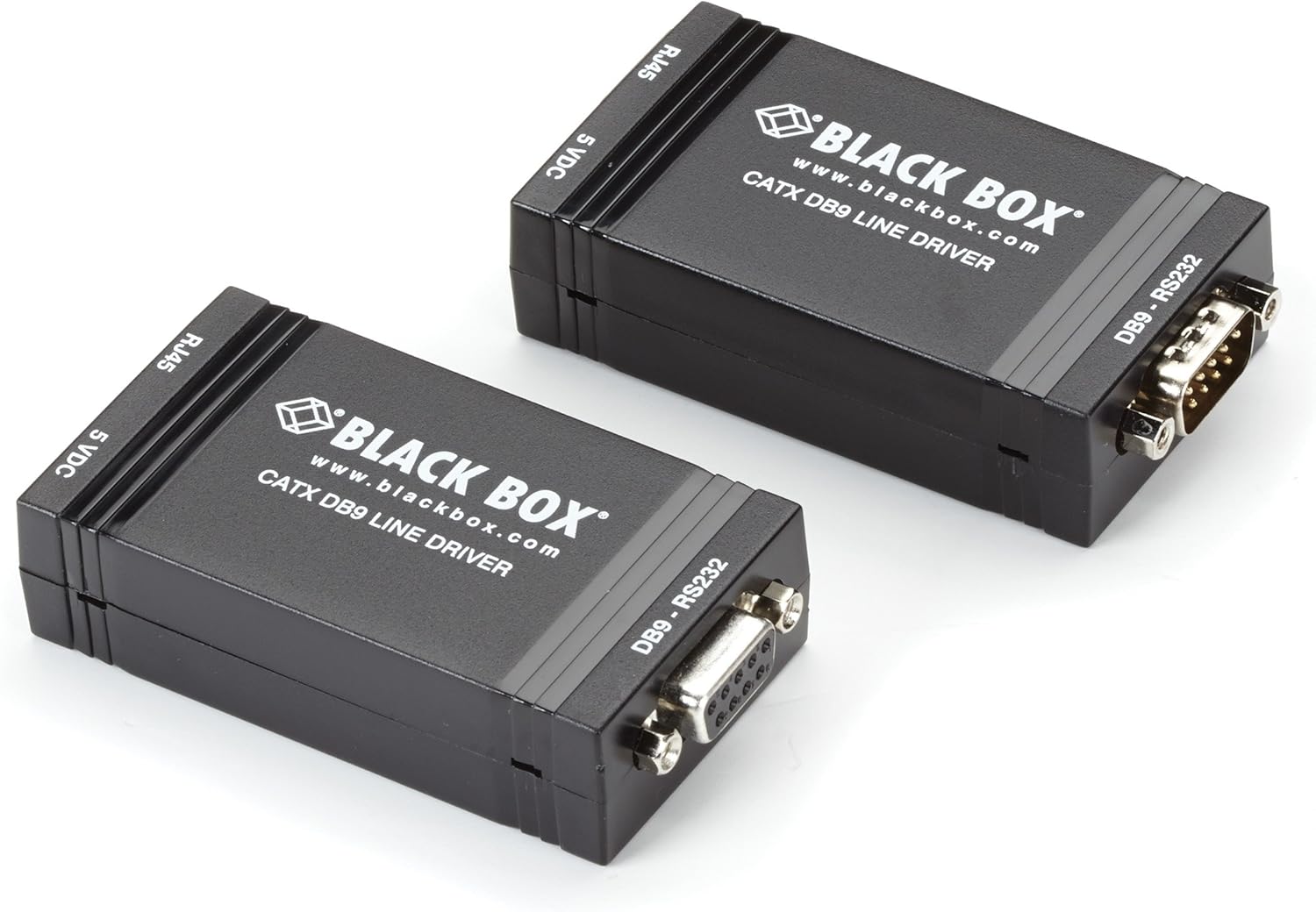 Black Box Async RS232 Extender Over CATx DB9 w/Control Signals to TB