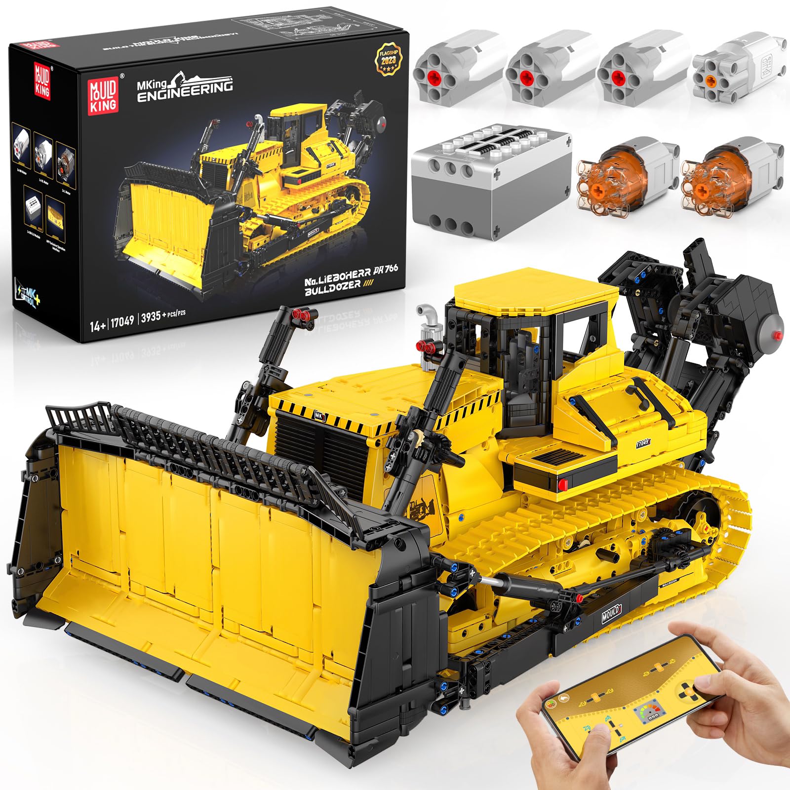 YSTP 3-in-1 Technic Bausatz – Bulldozer, Offroad-Buggy & Roboter, 242 Teile, Kreatives Spielzeug Ab 6 Jahren