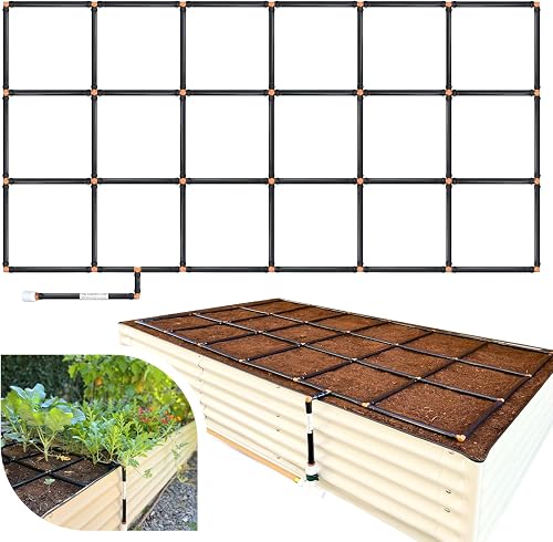 Garden Grid 3x6 | Raised Garden Irrigation System | Prebuilt, No Dry Spots