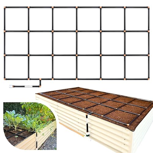 Garden In Minutes - Sistema de riego por goteo para jardín, manguera de remojo, riego por goteo premontado, rociador de cama de flores, kit de