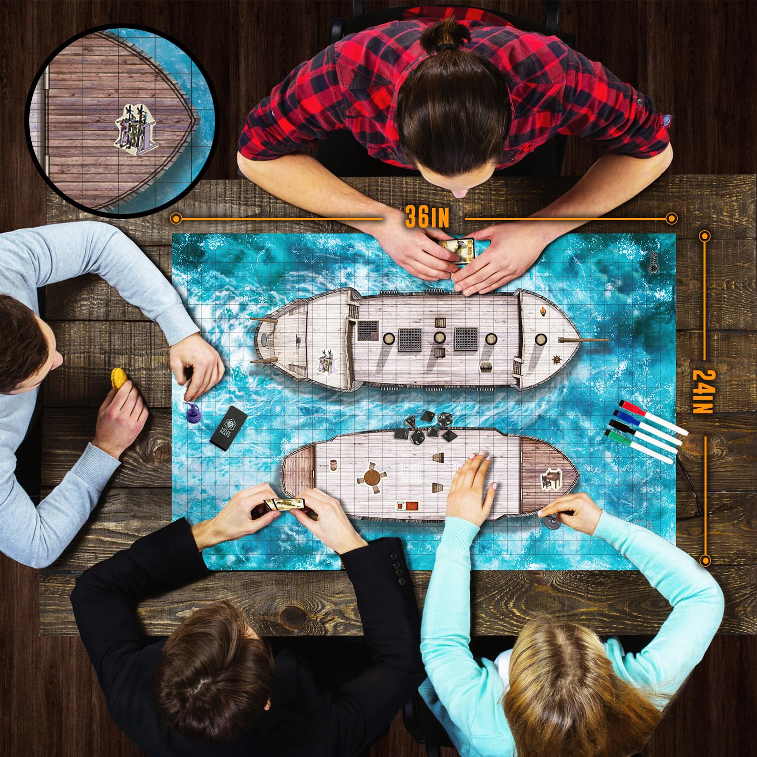 Amazon.com: Melee Mats DND Map Starter Set for Dungeons and