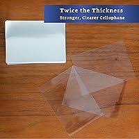 Vista 3 de FIESTA WRAPS Envoltorios transparentes de caramelos para caramelos (600 piezas de 2.5 x 3.5 pulgadas) - Envoltura de celofán transparente natural